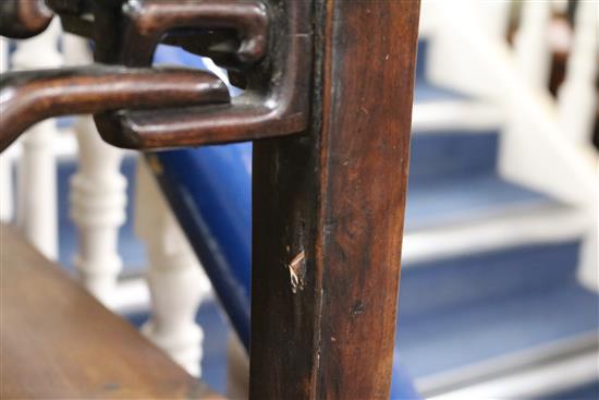 A Chinese rosewood Kang table W.77cm